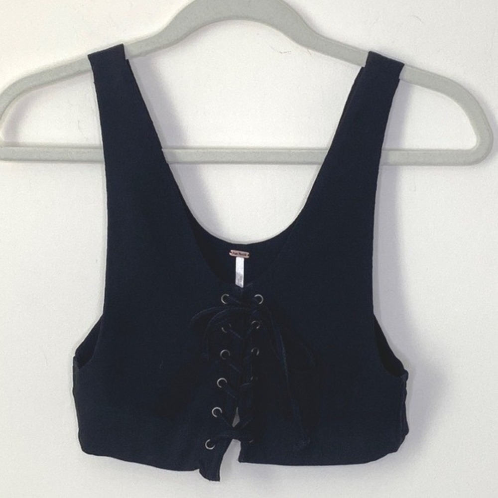 Free People cropped‎ cami XS Black